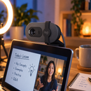 Cámara Web Logitech Brio 100 Full HD 1080p Grafito - escena lifestyle 2 de uso real
