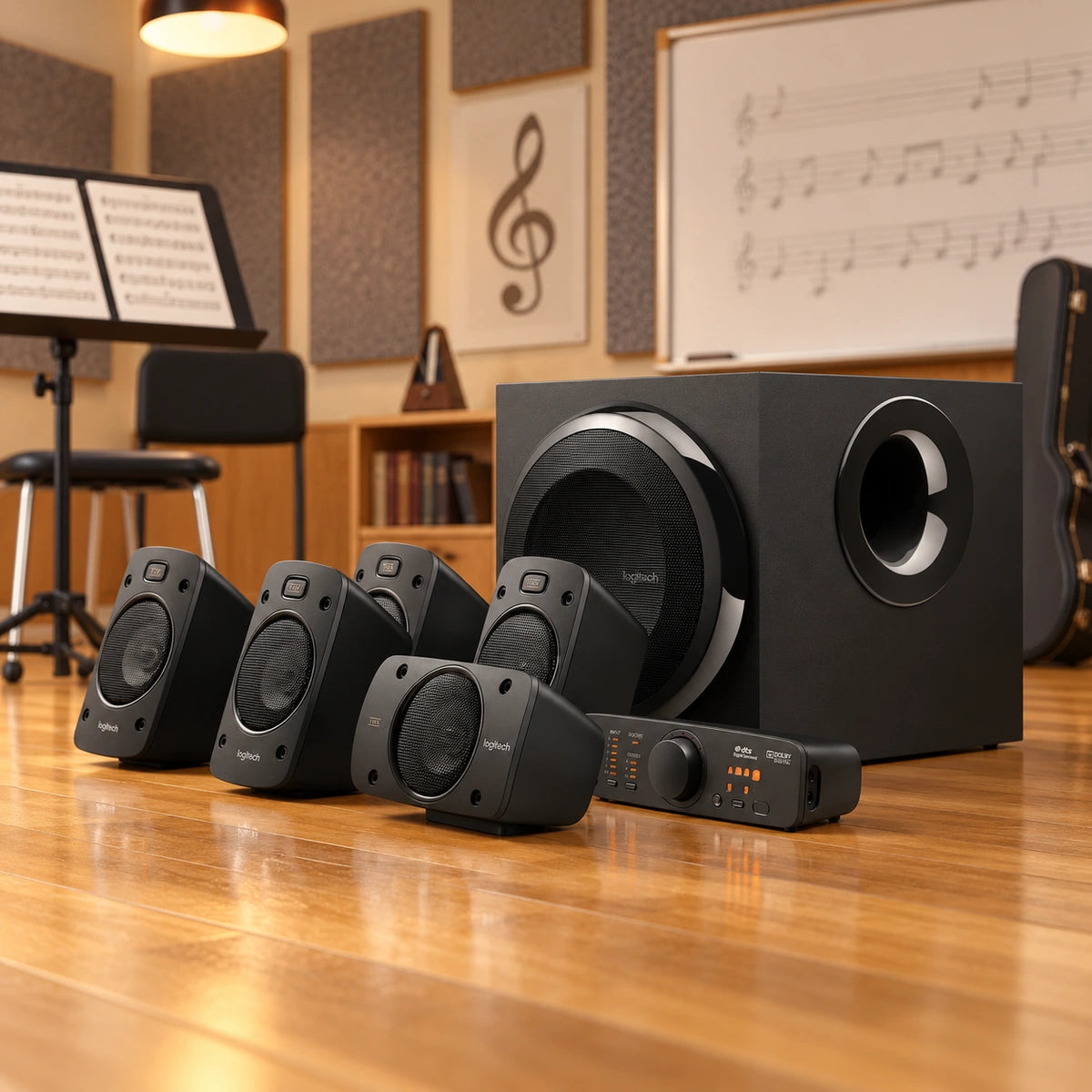 Sistema de Parlantes Logitech Z906 5.1 THX 1000 W — music-classroom