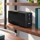 SAT UR1000+ black 1000VA/500W — escena de trabajo interior