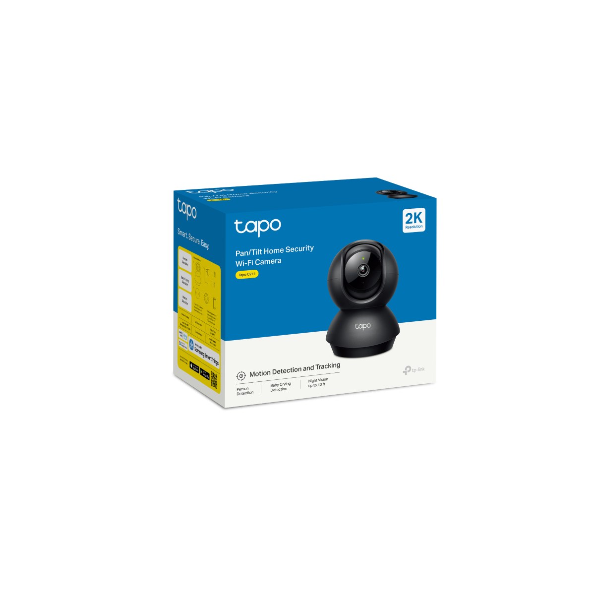 Cámara Wi-Fi TP-Link Tapo C211 3MP 2K Negra Interior