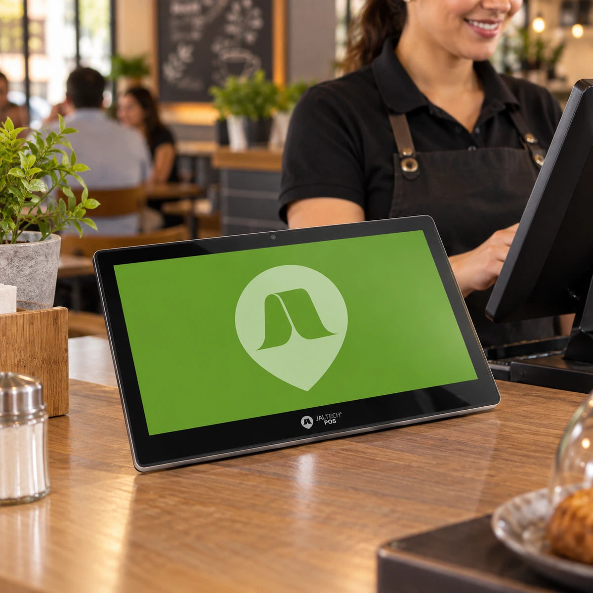Pantalla Cliente Jaltech TFT LCD 11.6" - lifestyle restaurant-reception - Media Factory POS