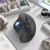 Mouse Trackball Inalámbrico Logitech ERGO M575S Grafito — cataloguing-station