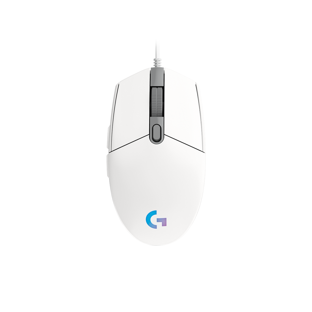 Mouse Gamer Logitech G203 LIGHTSYNC Alámbrico Blanco, vista 1