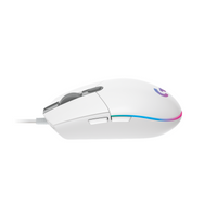 Mouse Gamer Logitech G203 LIGHTSYNC Alámbrico Blanco, vista 2