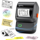 Impresora Portátil POS Térmica Directa 3 en 1 58 mm M100 Bluetooth (Imprime Tirilla y Etiqueta) - referencia visual real product-labels - Media Factory POS