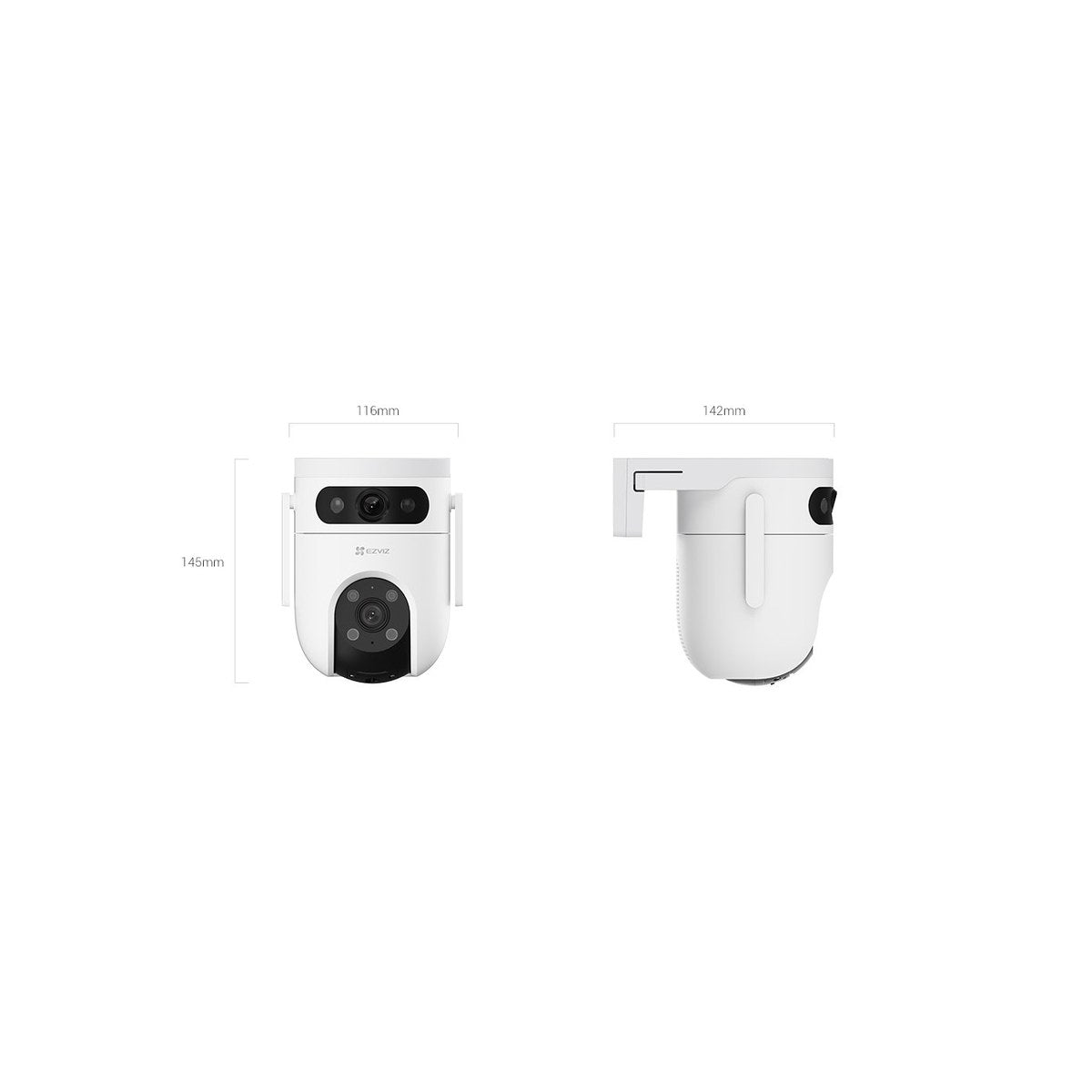 Cámara Wi-Fi EZVIZ H9c Dual 5MP 3K Doble Lente Exterior
