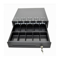 Cajón Monedero Jaltech TPS-410A 5 Puestos Riel Metalico, vista del producto
