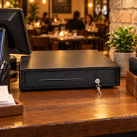 Cajón Monedero Jaltech TPS-410A 5 Puestos Riel Metalico - lifestyle restaurant-counter - Media Factory POS