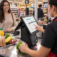 Todo en Uno POS Sat 3 en 1 TP1580 Celeron J4115 SSD 128GB RAM 4GB + Imp + Lect Omn 2 Pantallas - lifestyle supermarket - Media Factory POS