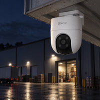 Cámara 4G EZVIZ H8c 3MP 2K 360° Exterior - lifestyle garage-night - Media Factory