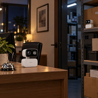 Kit de 2 Cámaras Wi-Fi TP-Link Tapo C216 2K Interior/Exterior - lifestyle office-stockroom-night - Media Factory