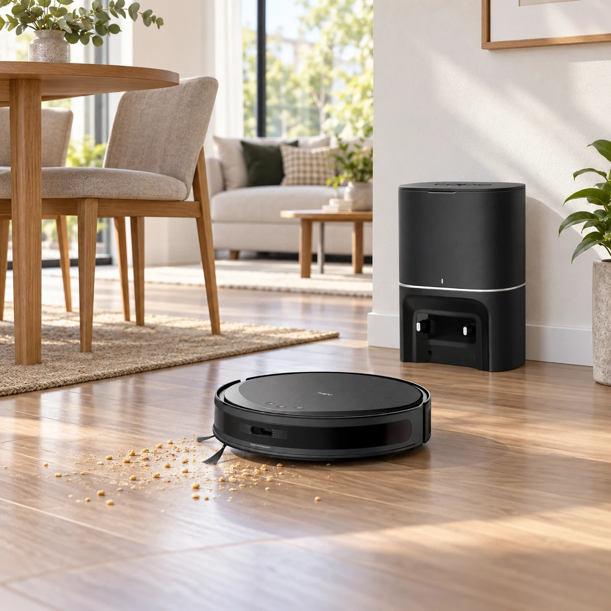 Robot Aspirador TP-Link Tapo RV20 Max Plus con Base - lifestyle living-room-cleaning - Media Factory