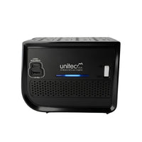 Regulador Unitec I-682 1600 VA 800 W con USB y USB-C — fotografía técnica real 3