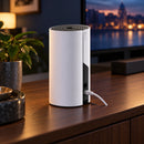 TP-Link Deco E4 AC1200 sistema Wi-Fi Mesh de 1 unidad — conexiones de una unidad Deco en una sala nocturna