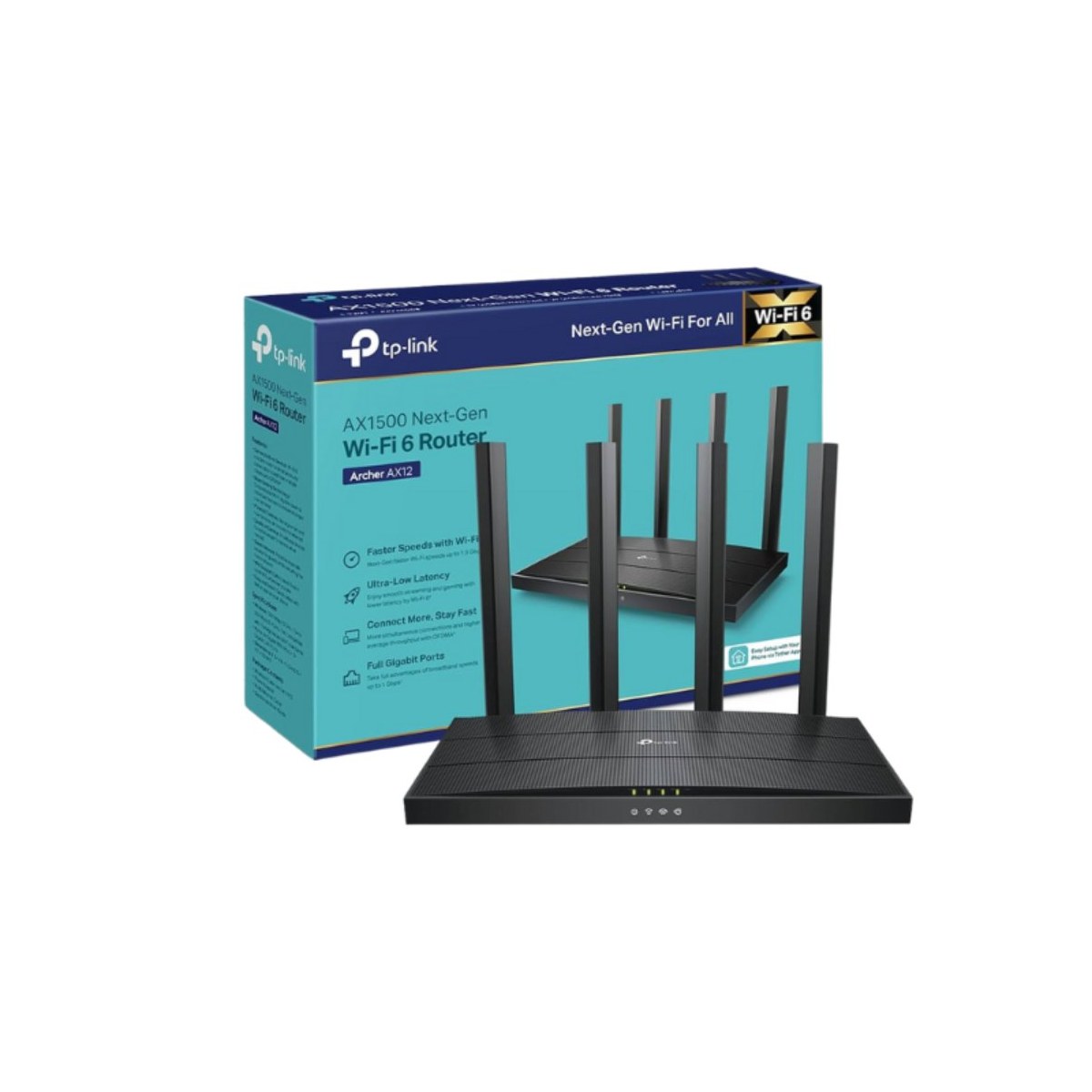 Router TP-Link Archer AX12 Wi-Fi 6 AX1500 Dual Band