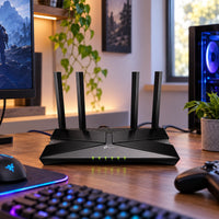 Router TP-Link Archer AX53 AX3000 Wi-Fi 6 Dual Band - lifestyle gaming-desk - Media Factory