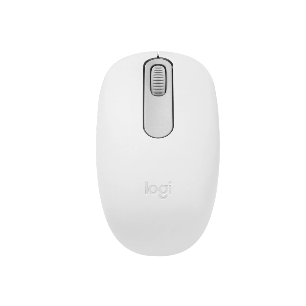 Mouse Bluetooth Logitech M196 blanco hueso — vista real 01