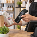Lector de Códigos de Barra Jaltech Inalámbrico Portátil 2.4 Bluetooth Slim BT JALBT3 - lifestyle retail-checkout - Media Factory POS