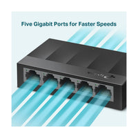 Switch Gigabit TP-Link LiteWave LS1005G de 5 Puertos, vista 3