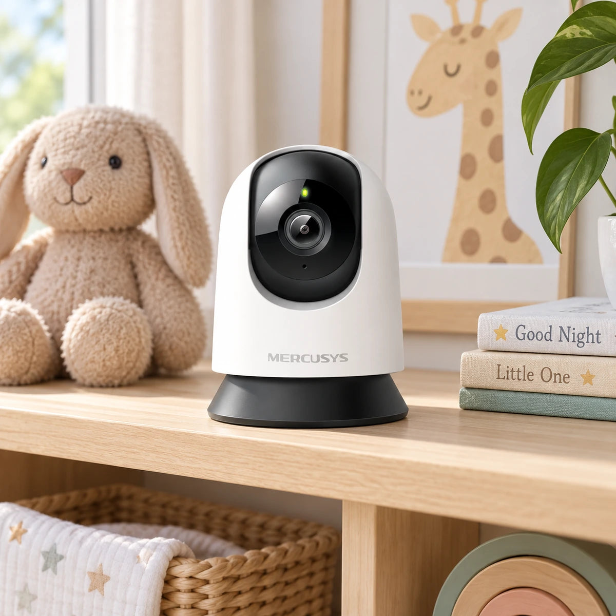 Cámara de Seguridad Wi-Fi Mercusys MC200 Full HD 360° - lifestyle nursery-day - Media Factory