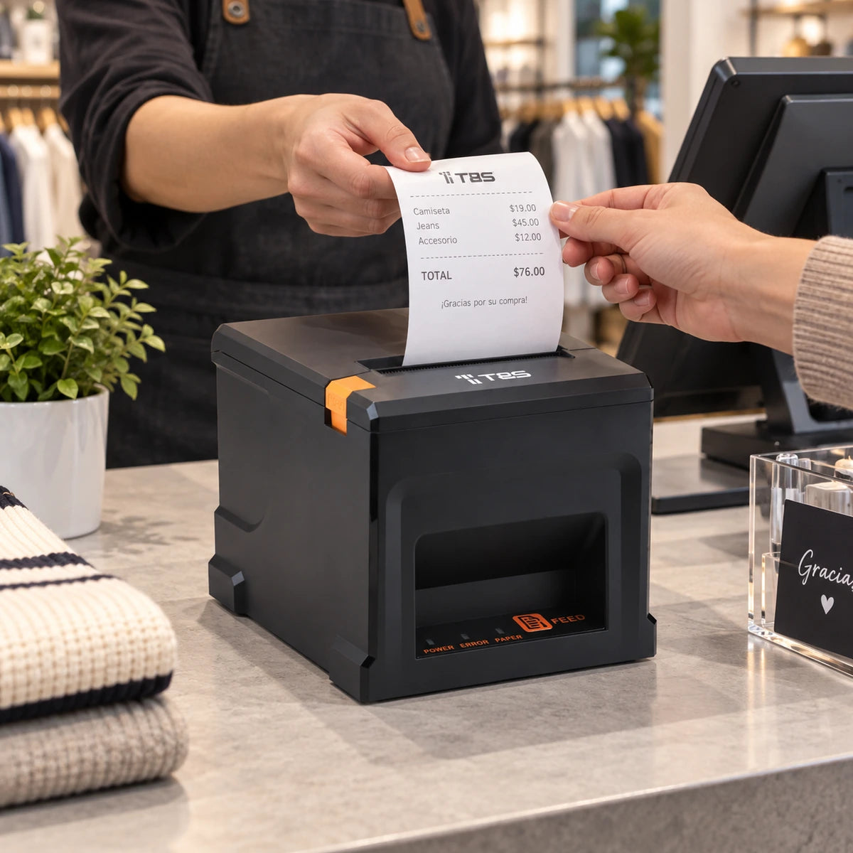 Impresora POS Térmica Tys 8360 Usb+ LAN - lifestyle retail-receipt - Media Factory POS