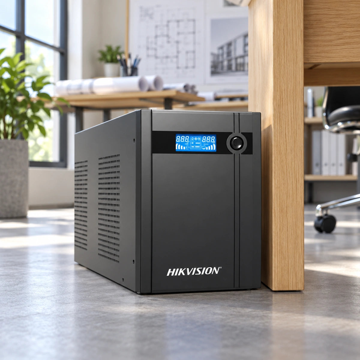 UPS Hikvision DS-UPS2000-X/US 2000 VA / 1200 W con LCD — oficina de arquitectura