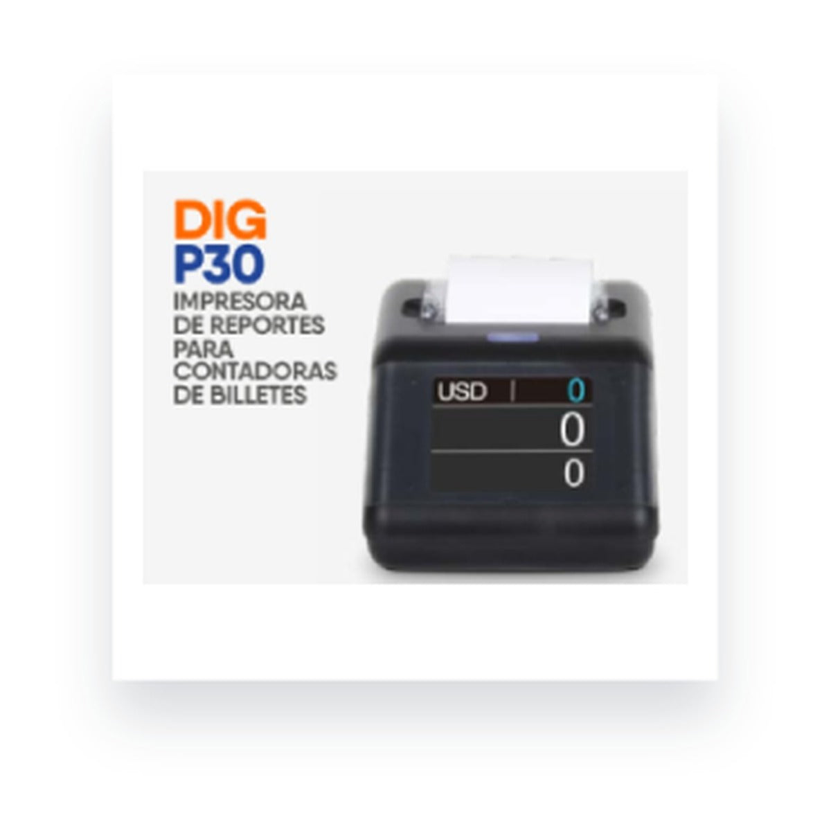 Impresora POS Térmica Digital POS DIG-P30 para Contadoras de Billete, vista del producto