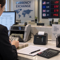 Impresora POS Térmica Digital POS DIG-P30 para Contadoras de Billete - lifestyle currency-exchange - Media Factory POS