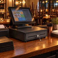Cajón Monedero Jaltech 350MM Tps 35 4 Puestos Riel Metalico - lifestyle restaurant-counter - Media Factory POS