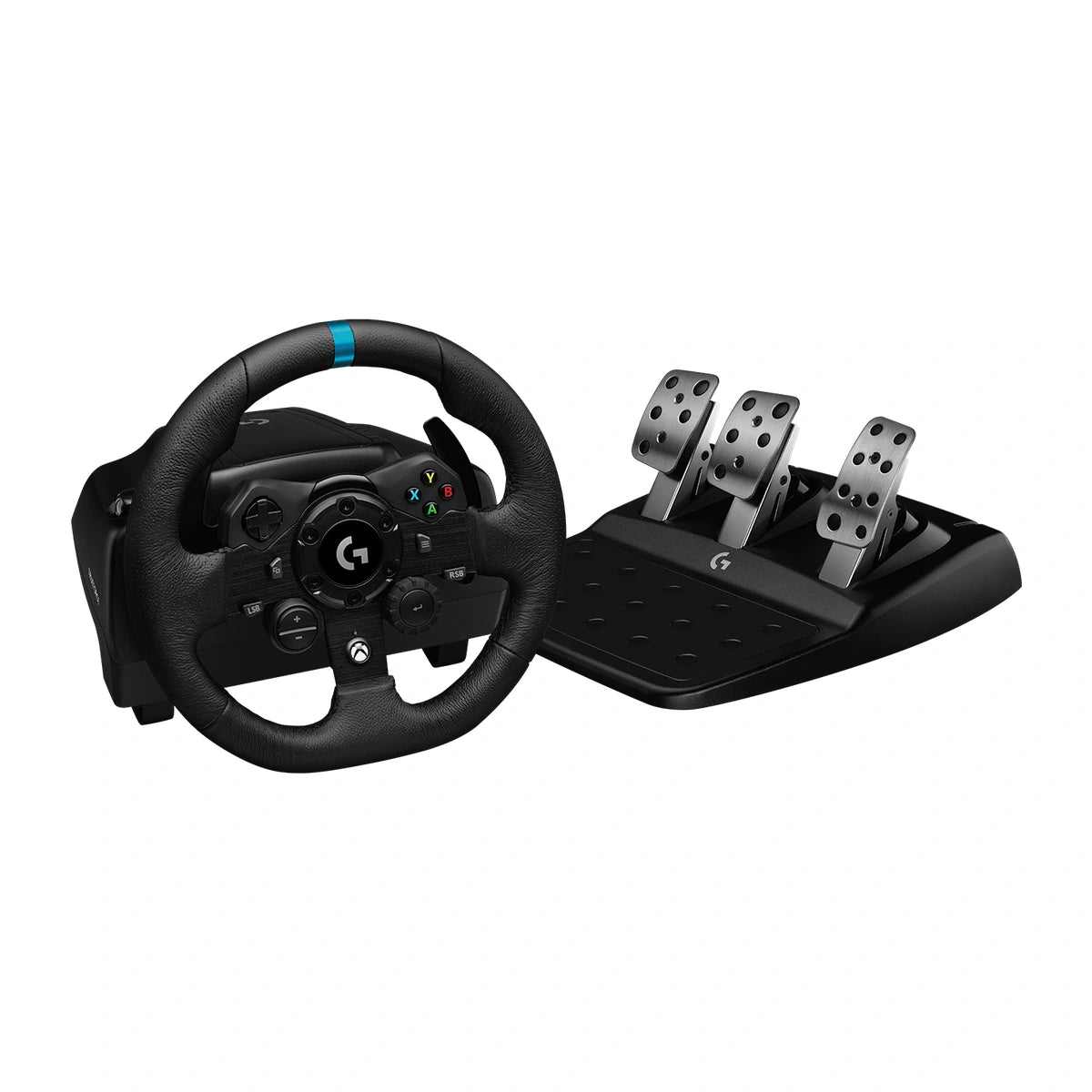 Volante Logitech G923 TRUEFORCE Xbox y PC con pedales — vista técnica 1