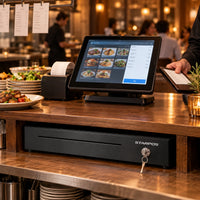 Cajón Monedero Star POS 330 Heavy 4 Puestos Riel Metalico - lifestyle restaurant-counter - Media Factory POS