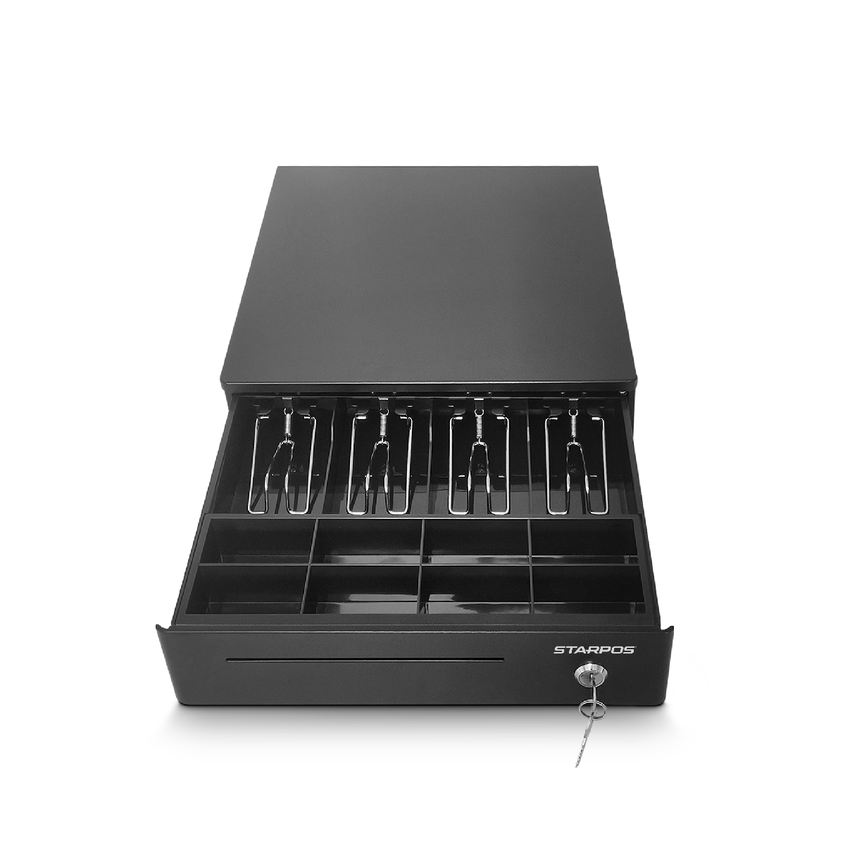 Cajón Monedero Star POS 330 Heavy 4 Puestos Riel Metalico