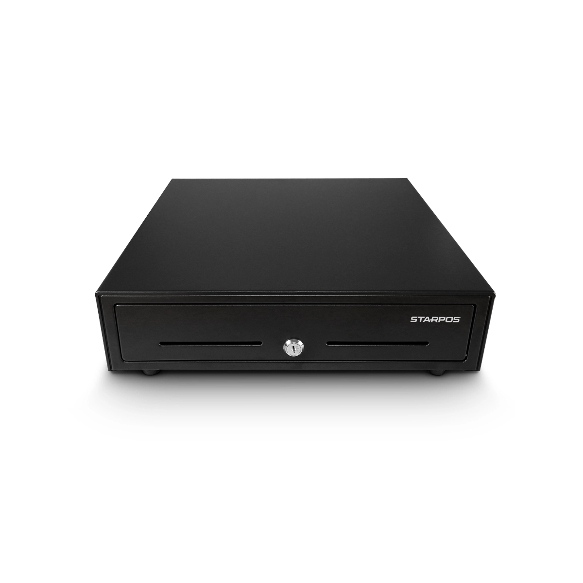Cajón Monedero Star POS 410 Heavy 5 Puestos Riel Metalico Negro