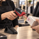 Lector de Código de Barras Alámbrico Star POS 6221 1D 2D QR USB - lifestyle retail-checkout - Media Factory POS
