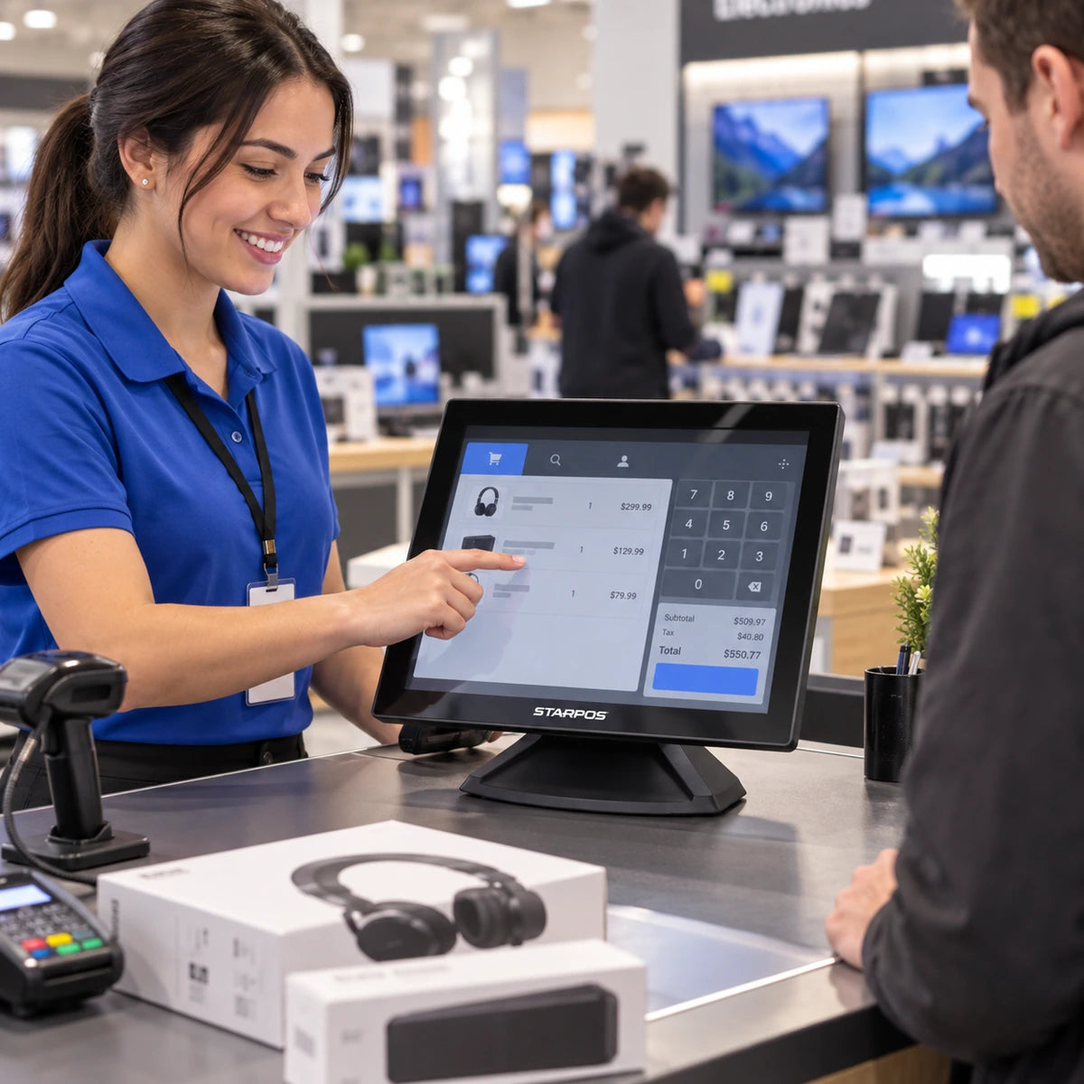 Computador Todo en Uno POS Star Z170W Intel Core i5 7MA RAM 8GB SSD 256 Touch 17 pulgadas Negro