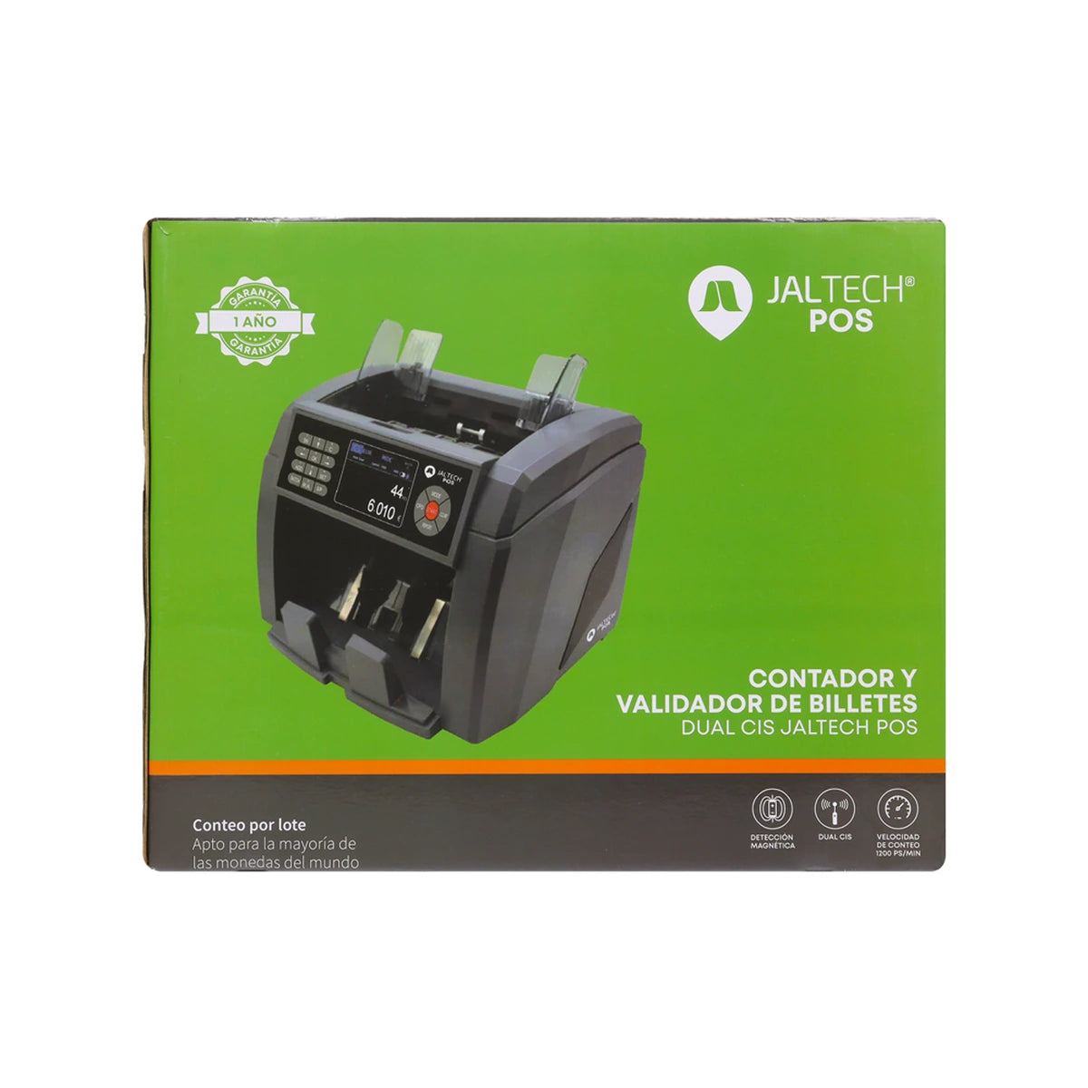 Contadora Jaltech JAL-1689 Dual CIS - empaque frontal oficial