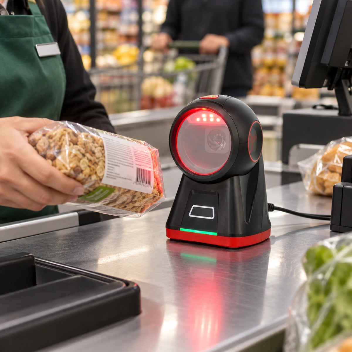 Lector de Código de Barras Omnidireccional Star POS 8206 1D 2D QR