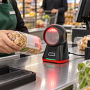 Lector de Código de Barras Omnidireccional Star POS 8206 1D 2D QR - lifestyle retail-checkout - Media Factory POS