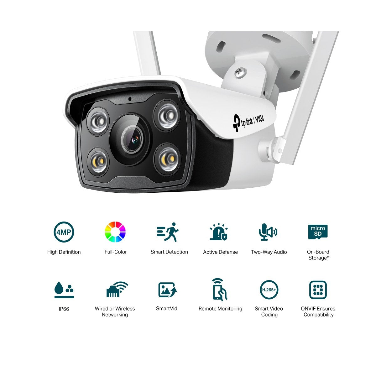 Cámara Wi-Fi TP-Link VIGI C340-W 4MP Full Color Exterior, vista 3