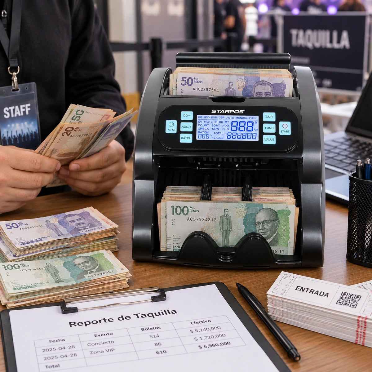 Contadora de Billetes Star POS STAR-K02