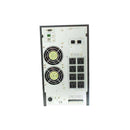 UPS Unitec UN-900 3 kVA / 2700 W online, 120 V — fotografía real posterior