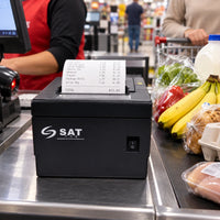 Impresora POS Térmica Sat 38T Use USB + Serial + Ethernet (Red) - lifestyle supermarket - Media Factory POS