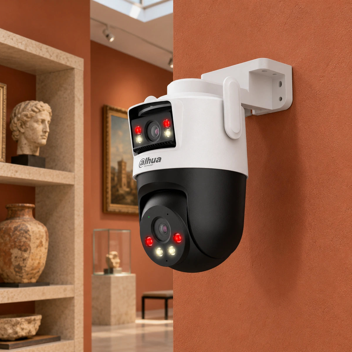 Cámara Wi-Fi Dahua P5D-5F Doble Lente 5MP 3K Exterior — tercera escena de uso en un ambiente editorial distinto
