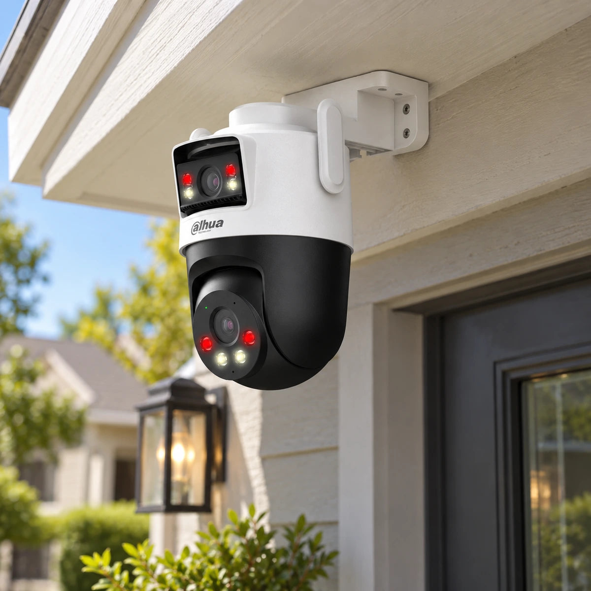 Cámara Wi-Fi Dahua P5D-5F Doble Lente 5MP 3K Exterior - lifestyle front-entrance - Media Factory