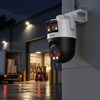 Cámara Wi-Fi Dahua P5D-5F Doble Lente 5MP 3K Exterior - lifestyle garage-night - Media Factory