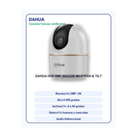 Cámara Wi-Fi Dahua H3A 3MP 2K 360° Interior, vista 4