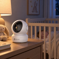 Cámara de Seguridad Wi-Fi EZVIZ C6N 3MP 2K 360° Interior - lifestyle remote-entry - Media Factory
