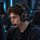 Diadema Gamer Inalámbrica Logitech G PRO X 2 LIGHTSPEED Negra - escena lifestyle 1 de uso real