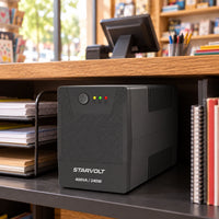 UPS STARVOLT interactiva 400 VA / 240 W, 6 tomas — papelería y punto de venta