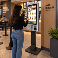 Kiosco Transaccional SAT KT32LC 32" Android Touch - lifestyle information-checkin - Media Factory POS